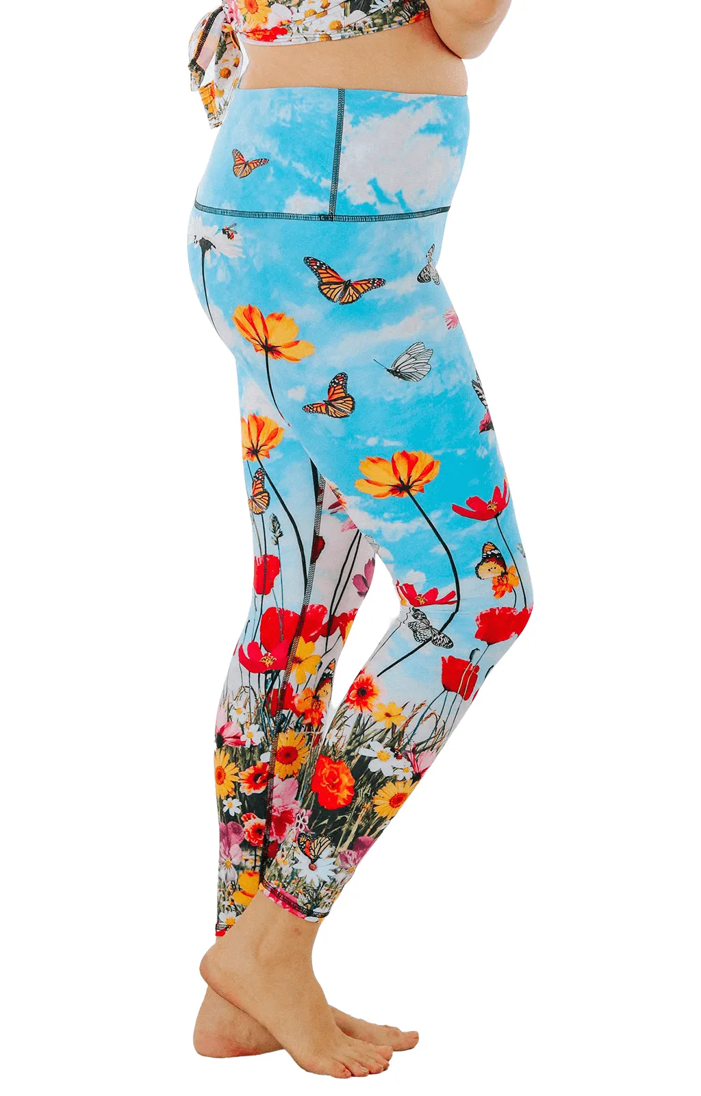 Flower Bomb Printed Yoga Leggings