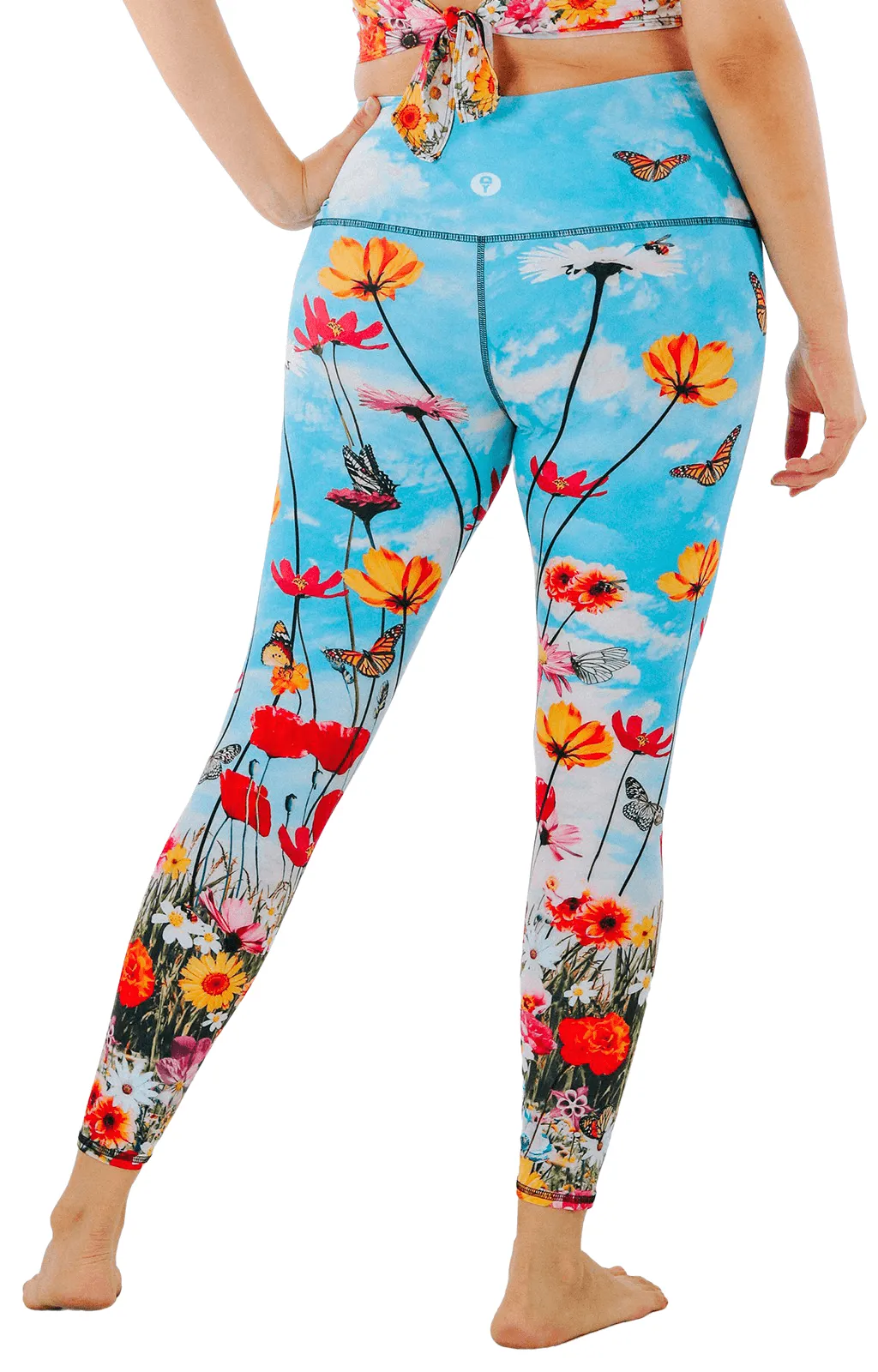 Flower Bomb Printed Yoga Leggings