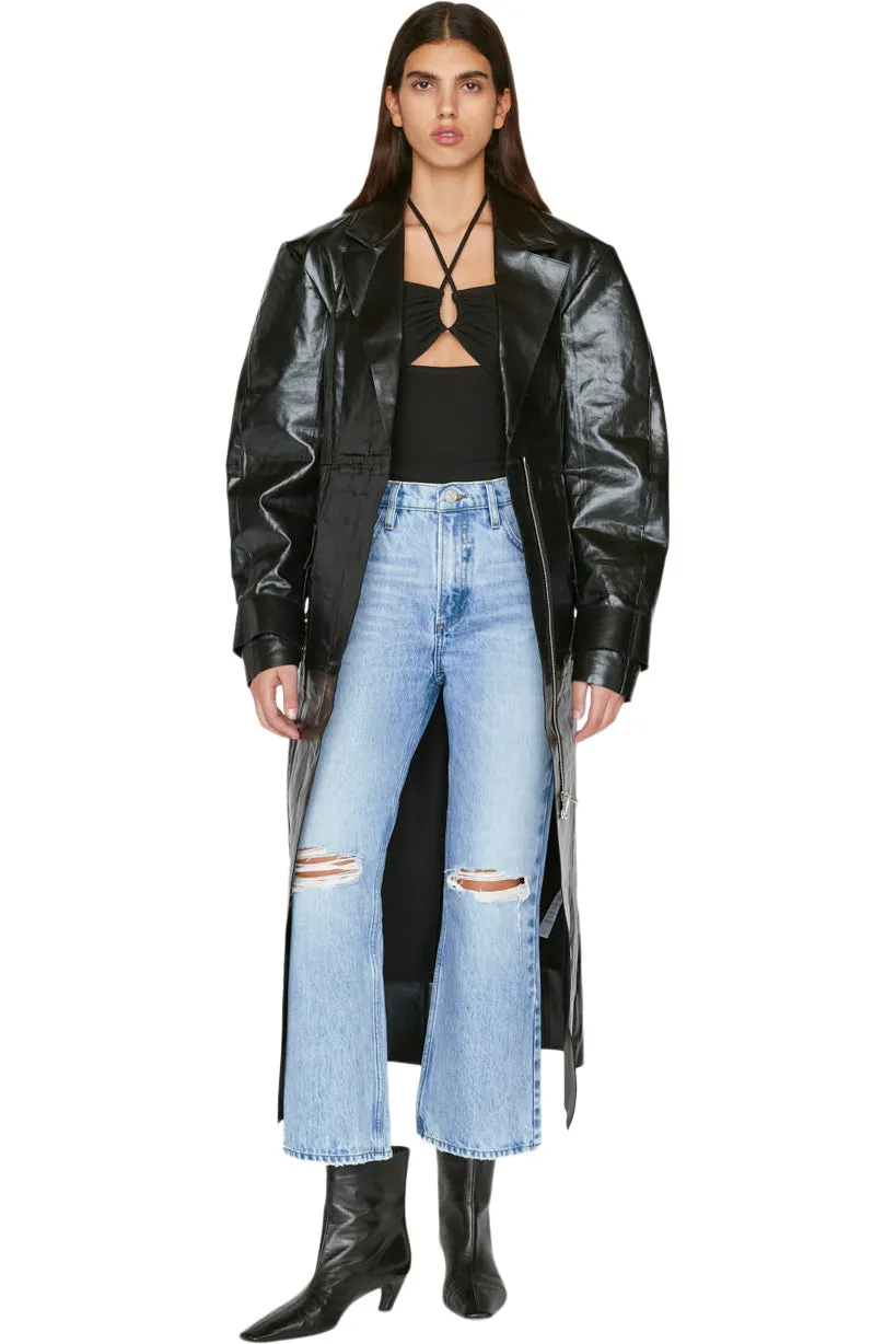 Frame Denim Le High 'N' Tight Crop Mini Boot in Rossum 2 Year Rips