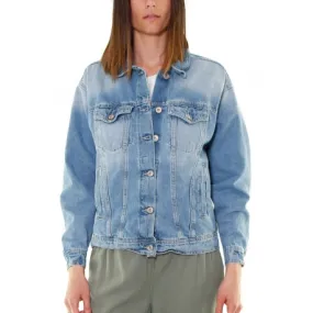 GIUBBINO IN JEANS LINE OVERSIZE, BLU