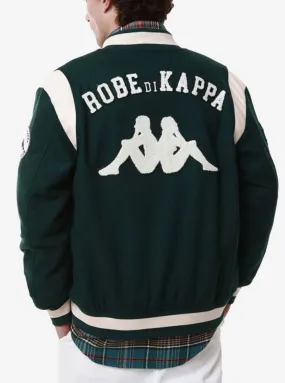 Giubbotto bomber ROBE DI KAPPA patch applicati verde scuro