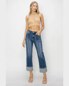 High Rise Straight Jeans