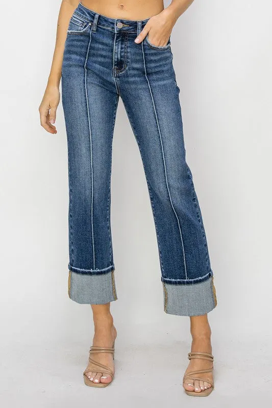 High Rise Straight Jeans