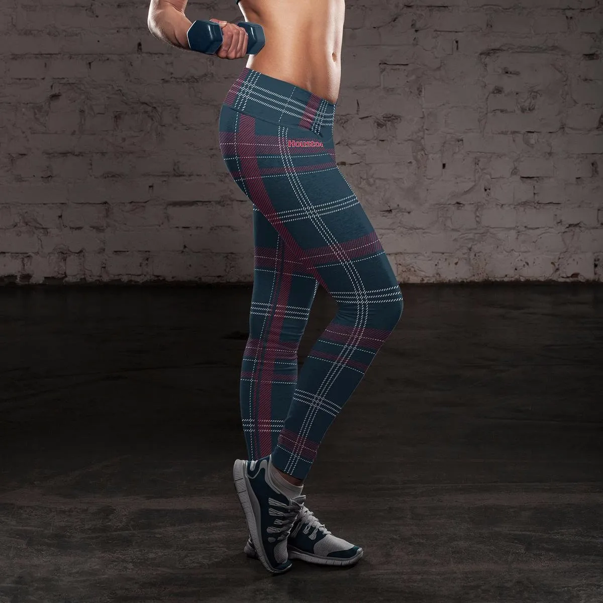 HOU FB Plaid Leggings