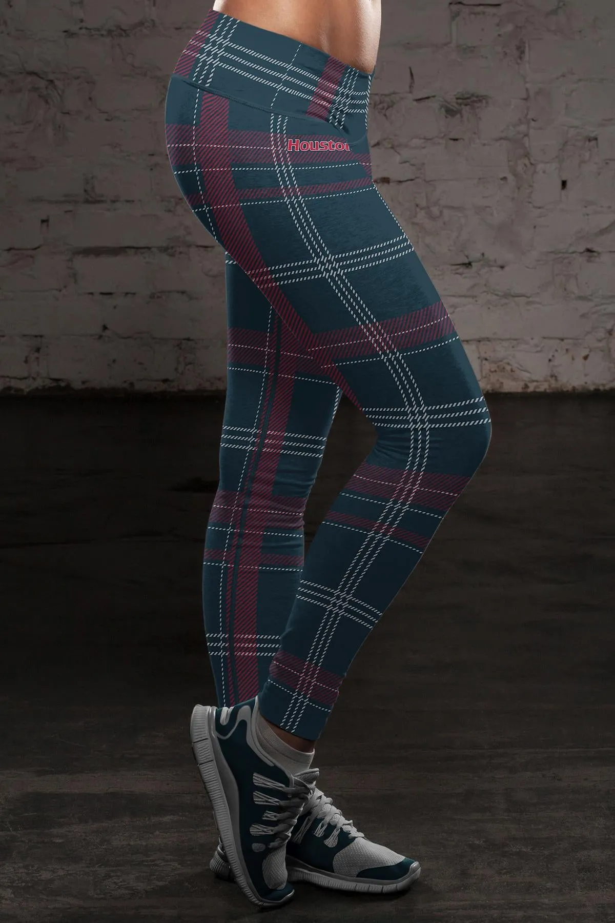 HOU FB Plaid Leggings