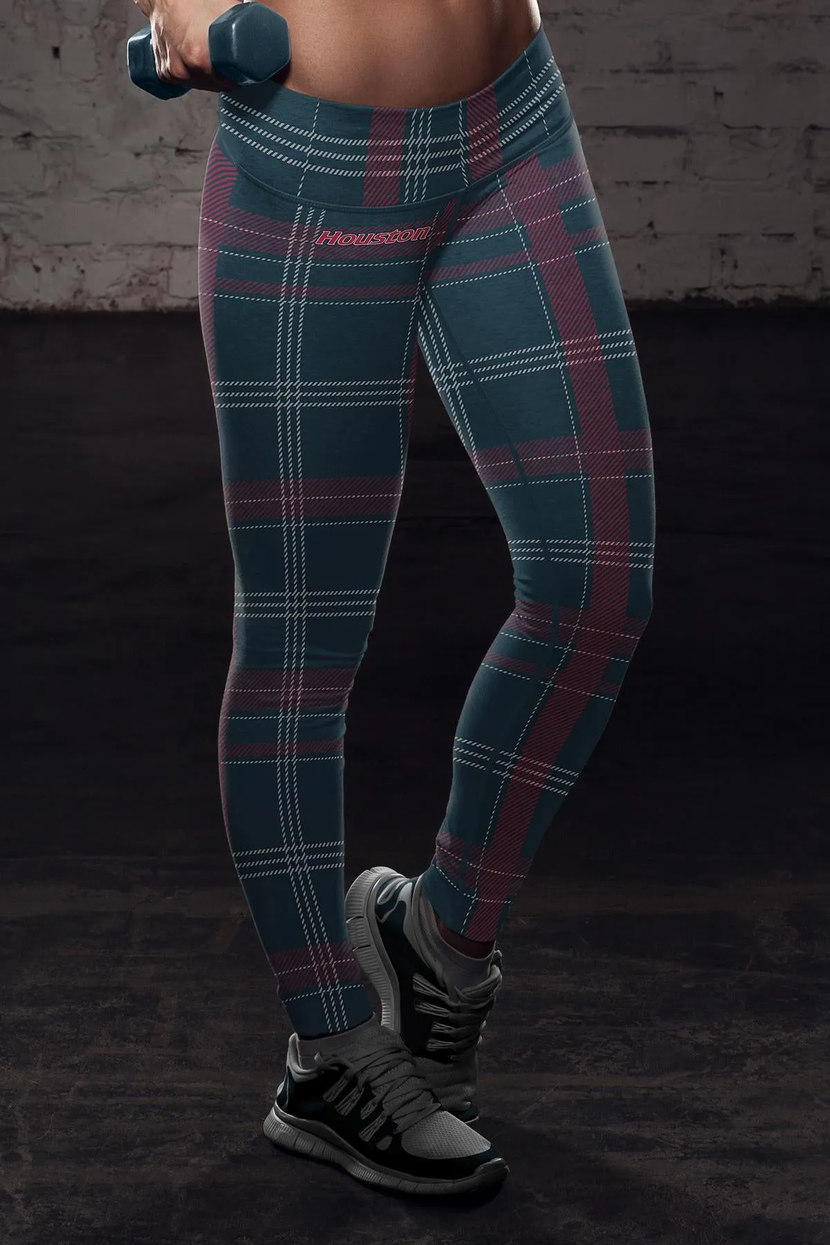 HOU FB Plaid Leggings