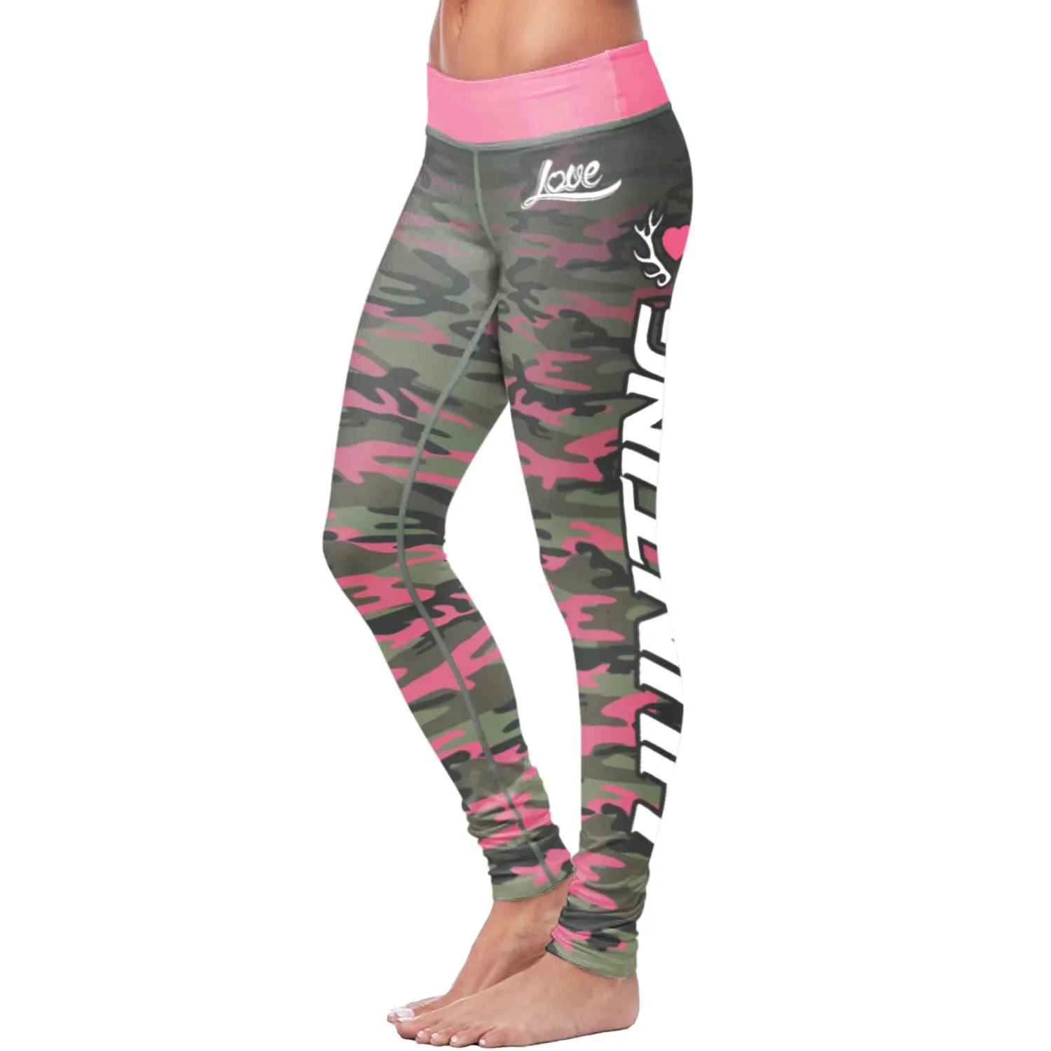 Hunting Leggings Pink Camo