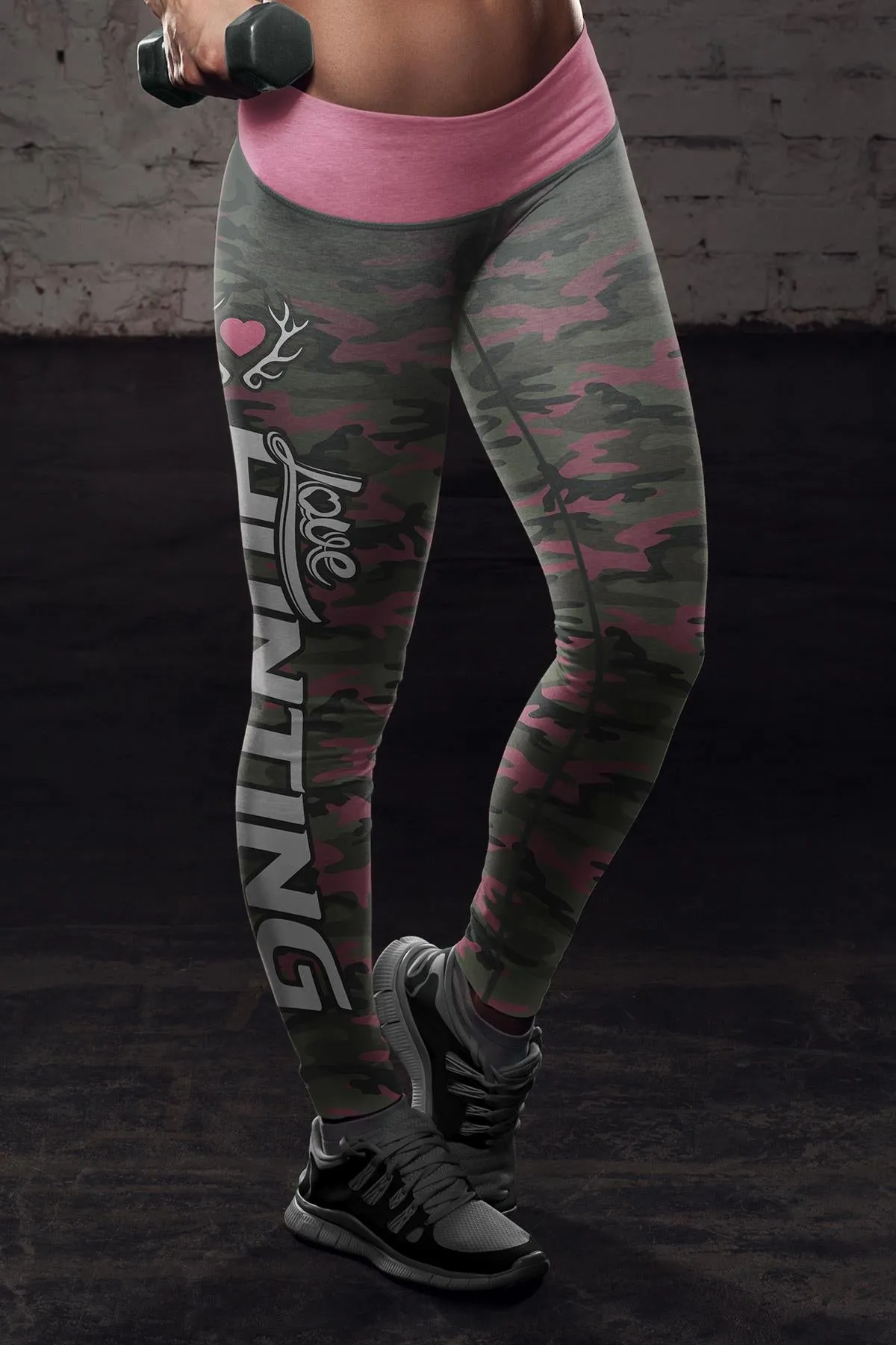 Hunting Leggings Pink Camo