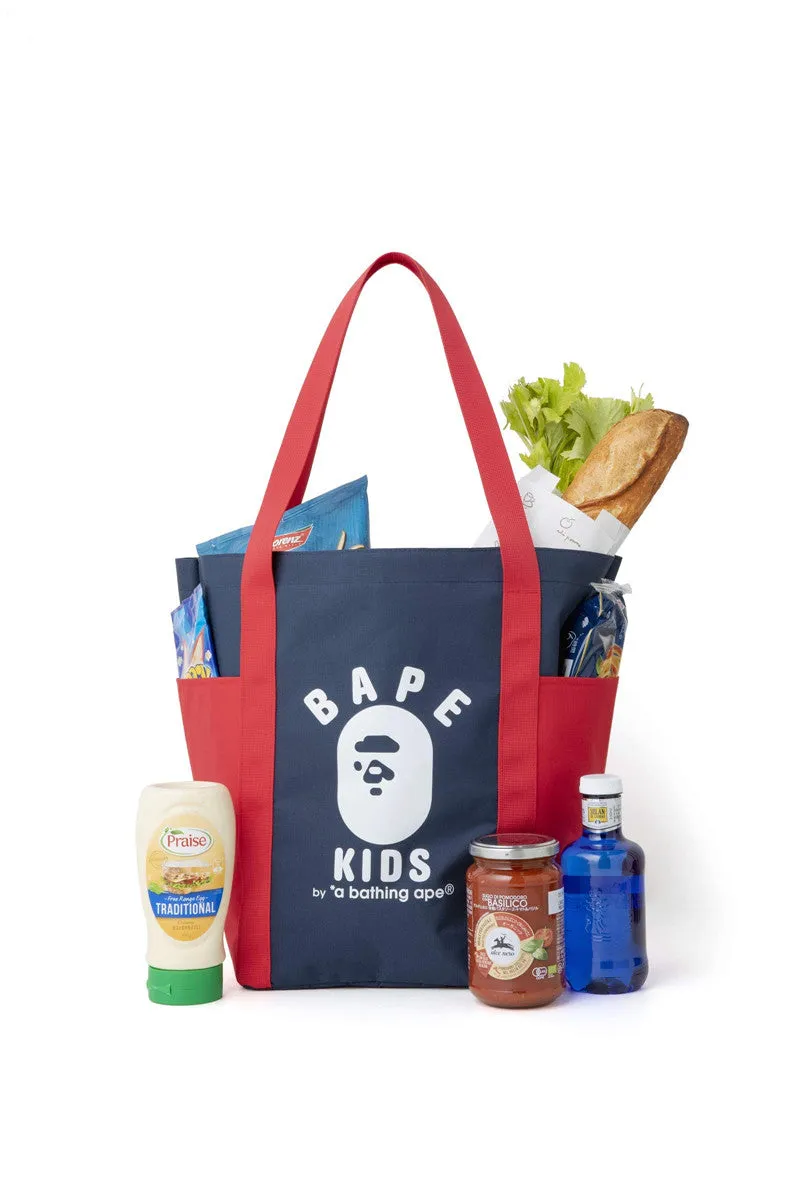 Japanese magazine gift Ape Bape Kids blue/red tote bag