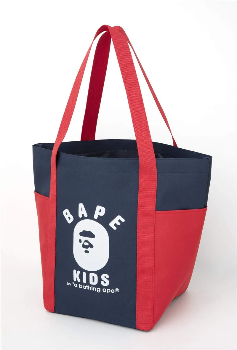 Japanese magazine gift Ape Bape Kids blue/red tote bag