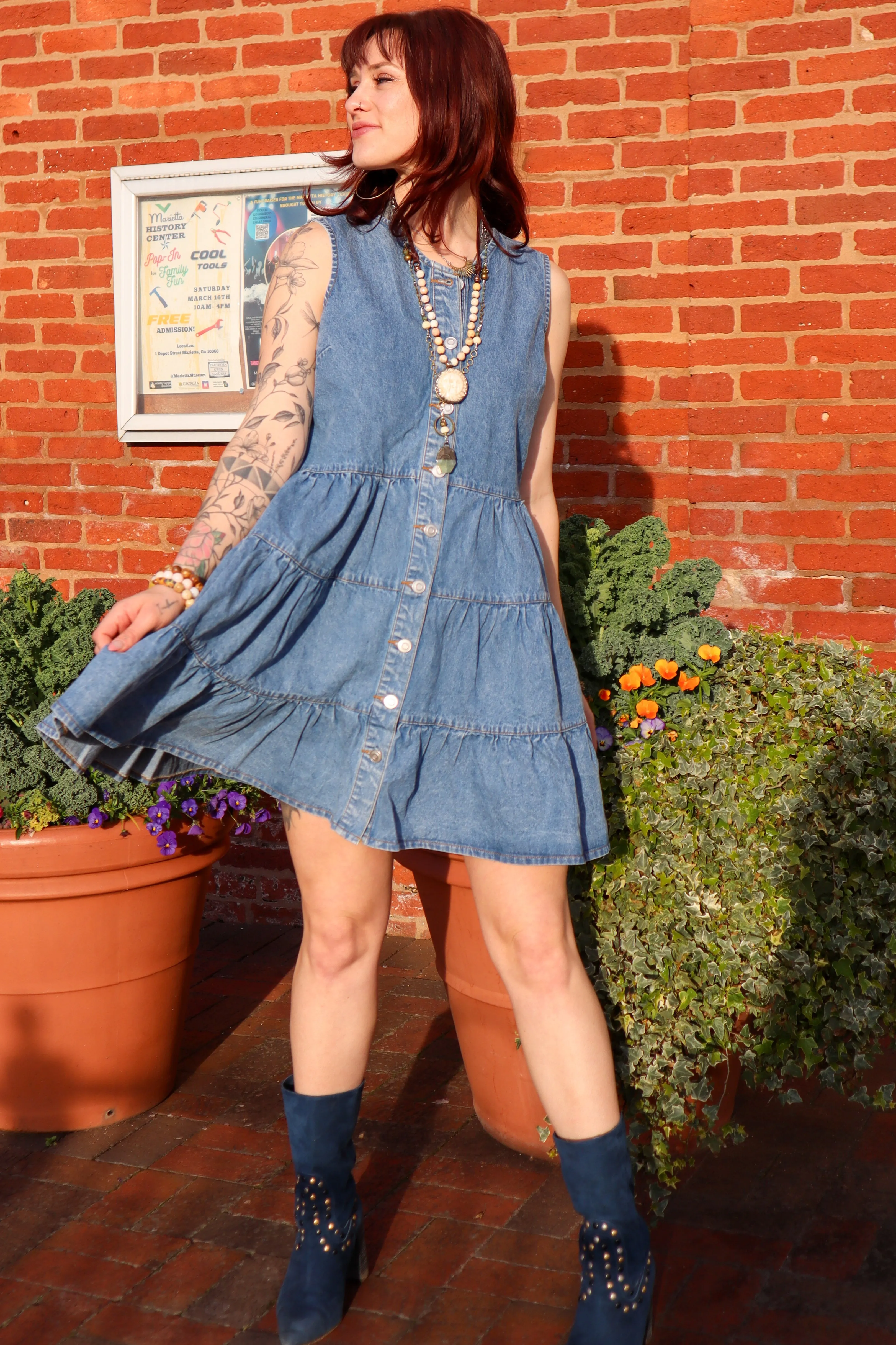 Jasmine Button Down Mini Dress