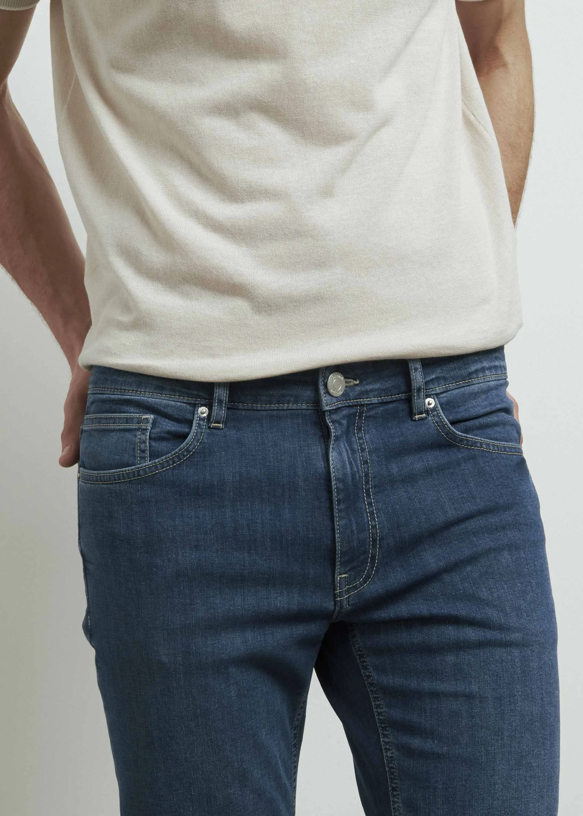 Jeans slim effetto lavato