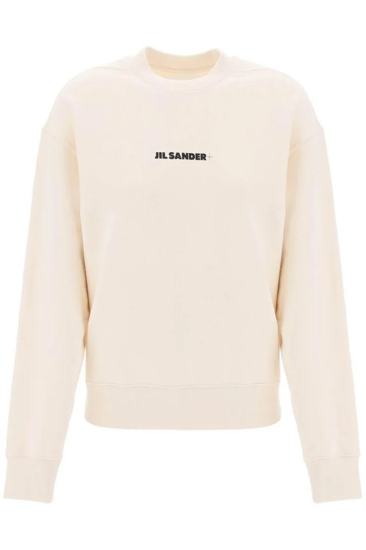 Jil Sander  |Crew Neck Long Sleeves Plain Cotton Oversized Logo