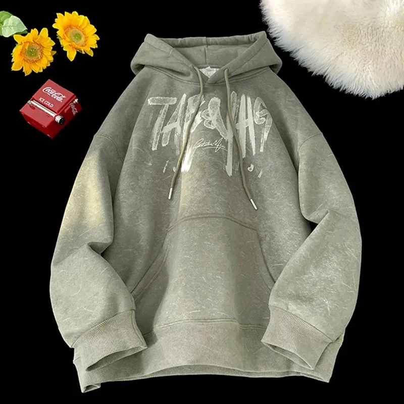 Kangaroo Pocket Drawstring Style Hoodie