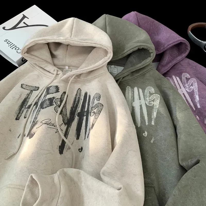 Kangaroo Pocket Drawstring Style Hoodie