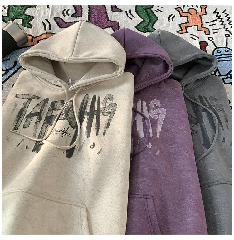 Kangaroo Pocket Drawstring Style Hoodie