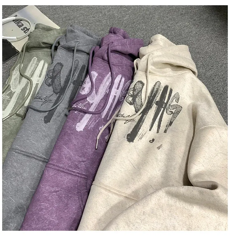 Kangaroo Pocket Drawstring Style Hoodie