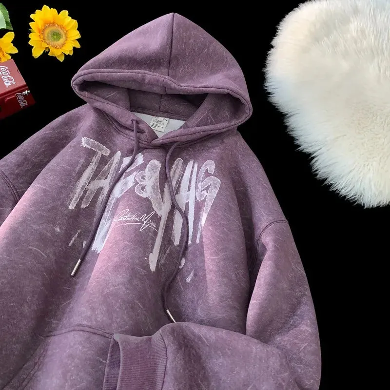 Kangaroo Pocket Drawstring Style Hoodie