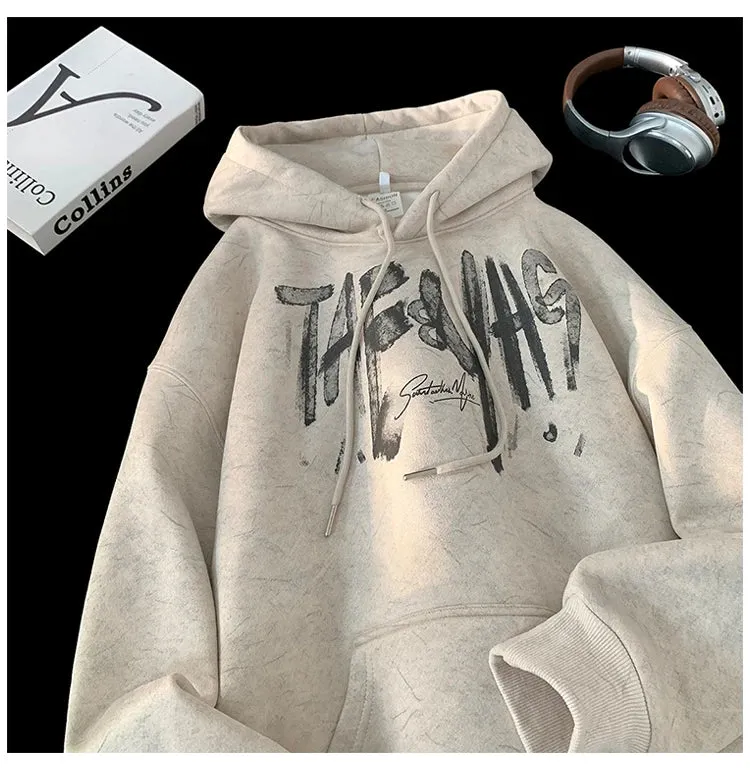 Kangaroo Pocket Drawstring Style Hoodie