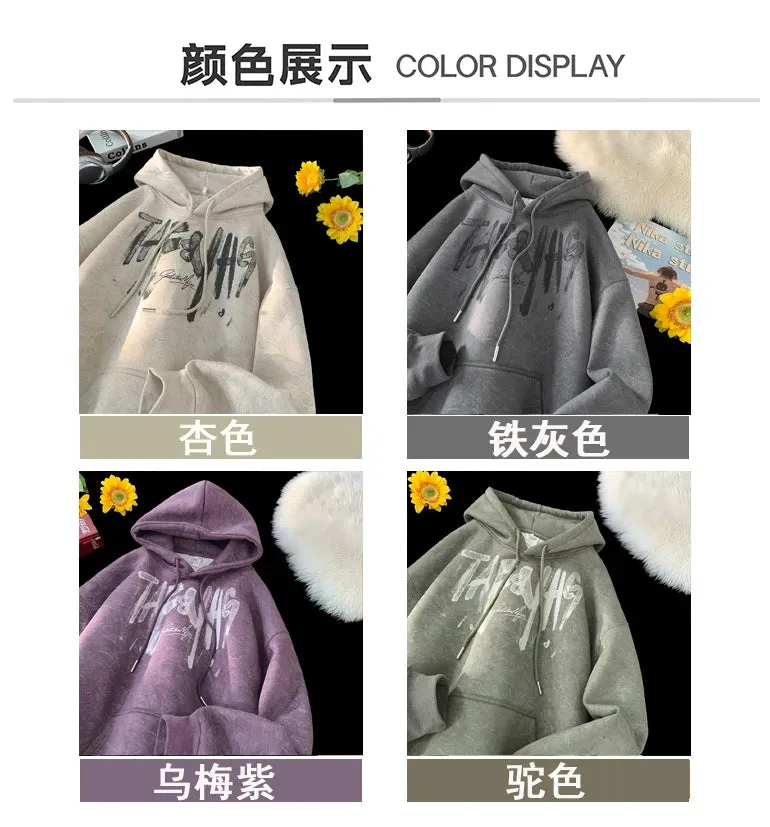 Kangaroo Pocket Drawstring Style Hoodie