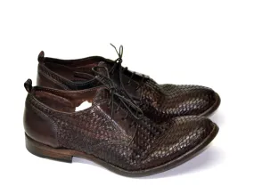 LAST PAIR 42- DERBY HANDWOVEN SHOES