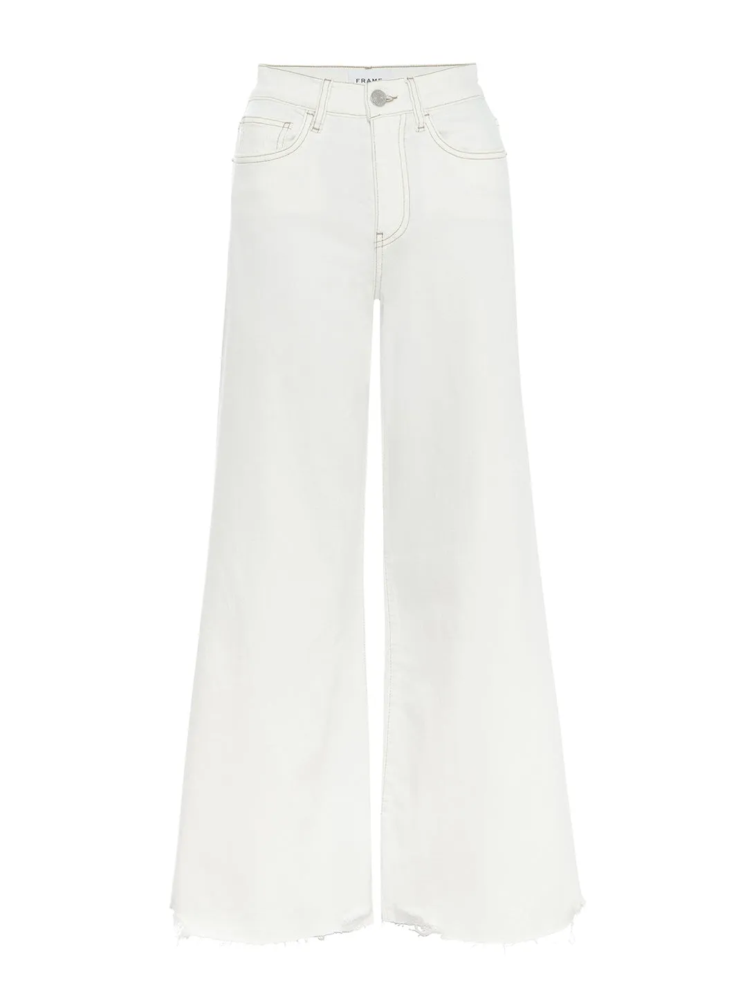 Le Palazzo Crop Raw Fray Jean - Au Natural Clean Chew