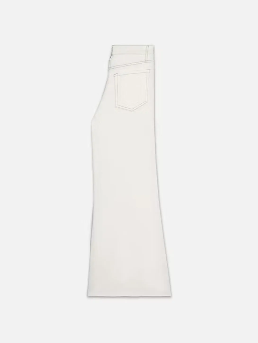 Le Palazzo Crop Raw Fray Jean - Au Natural Clean Chew