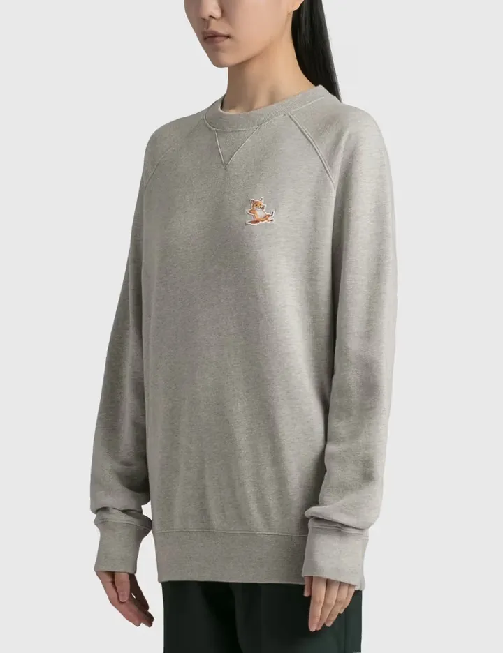 MAISON KITSUNE  |Crew Neck Street Style Long Sleeves Plain Cotton Logo