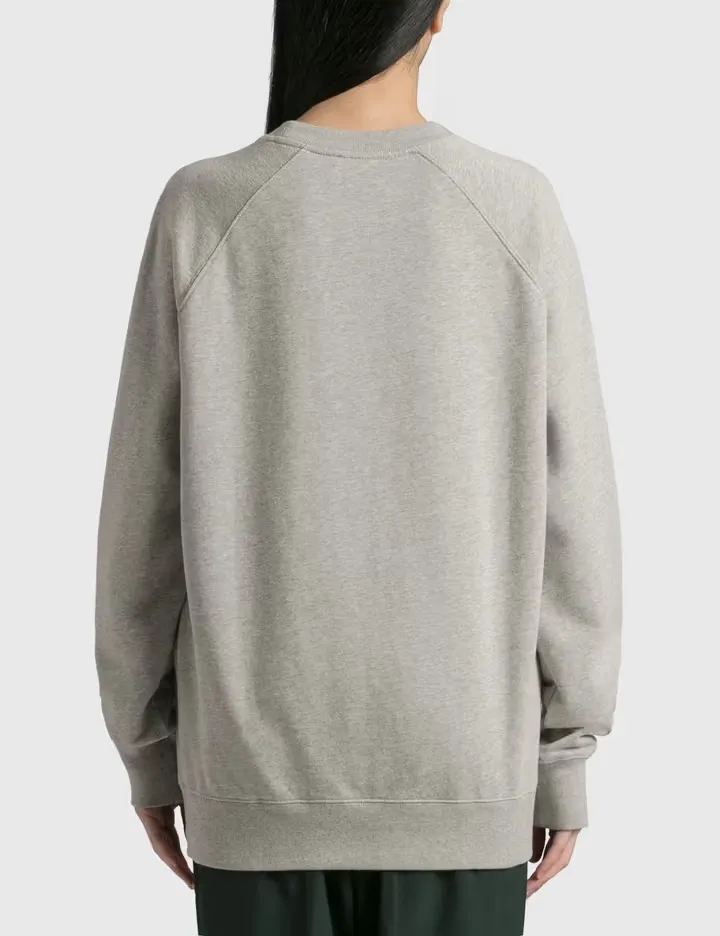 MAISON KITSUNE  |Crew Neck Street Style Long Sleeves Plain Cotton Logo