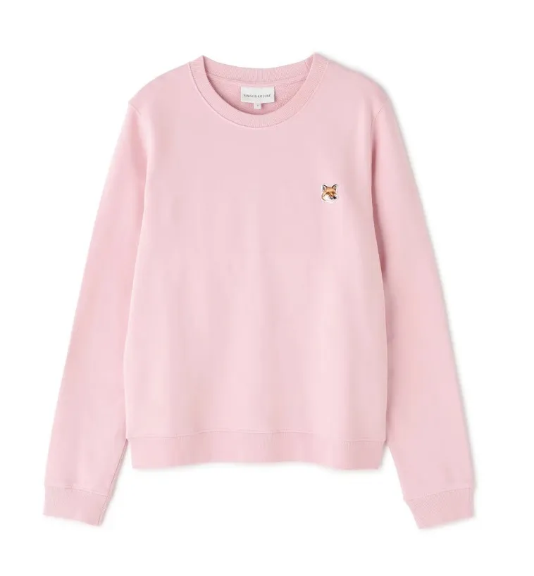 MAISON KITSUNE  |Unisex Sweat Street Style Long Sleeves Plain Cotton Logo