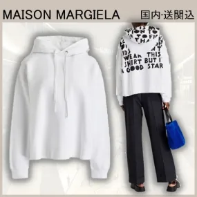 Maison Margiela  |Street Style Long Sleeves Plain Cotton Oversized Logo