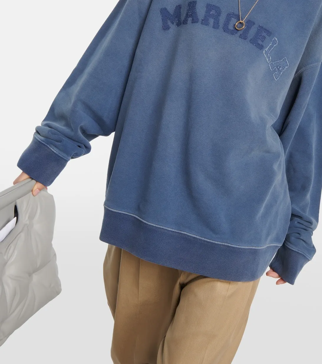 Maison Margiela  |Unisex Street Style Long Sleeves Oversized Logo