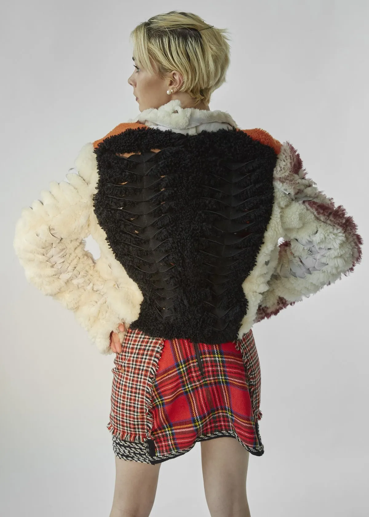 Mixed Shearling Jacket