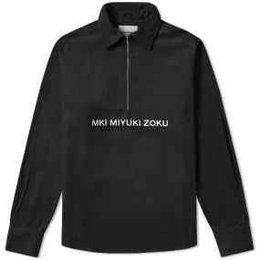 MKI Corduroy Zip OvershirtBlack