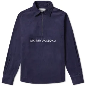 MKI Corduroy Zip OvershirtNavy