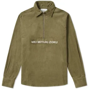 MKI Corduroy Zip OvershirtOlive