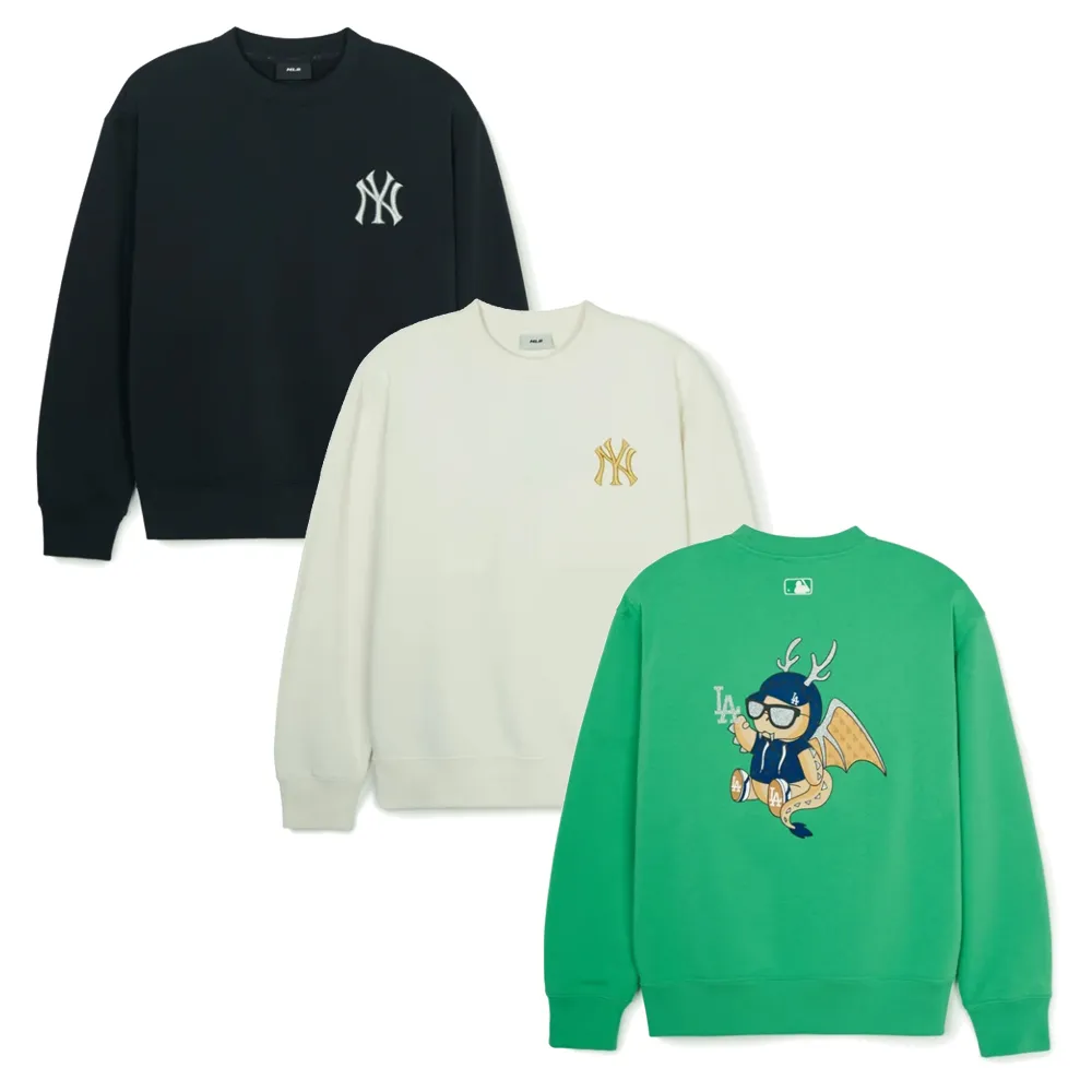 MLB Korea  |Unisex Street Style Long Sleeves Plain Logo