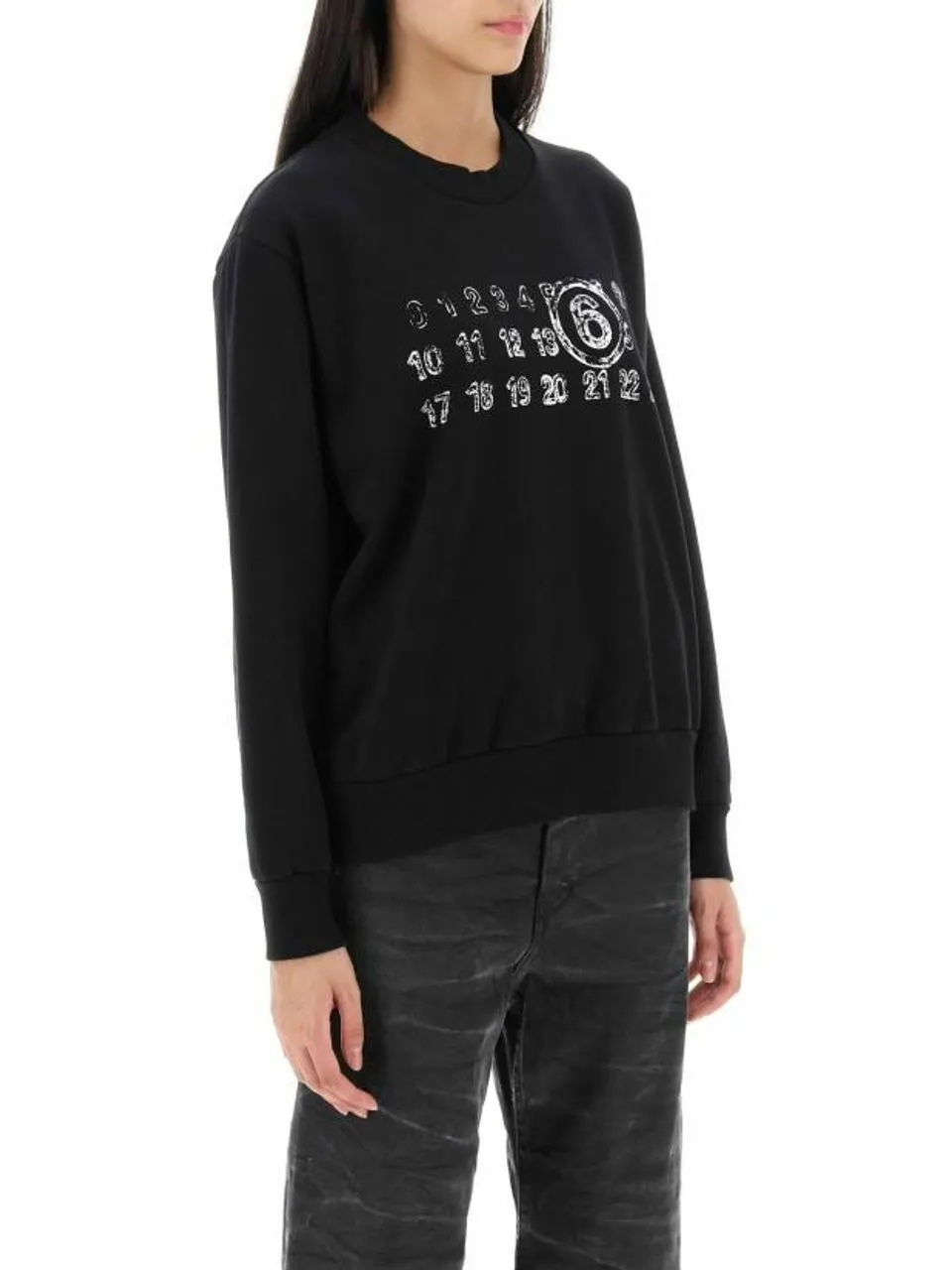 MM6 Maison Margiela  |Crew Neck Street Style Long Sleeves Plain Cotton Logo