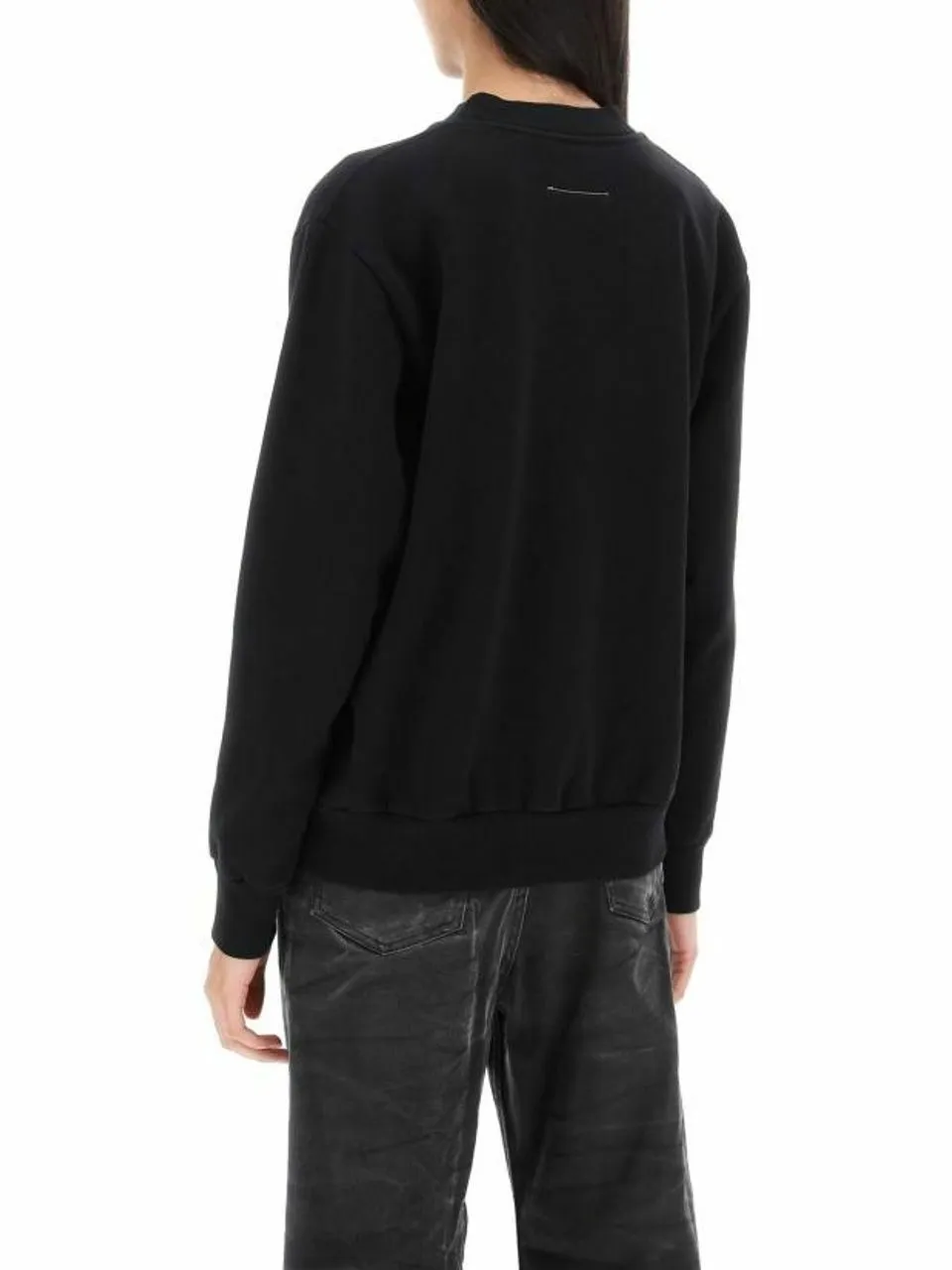 MM6 Maison Margiela  |Crew Neck Street Style Long Sleeves Plain Cotton Logo