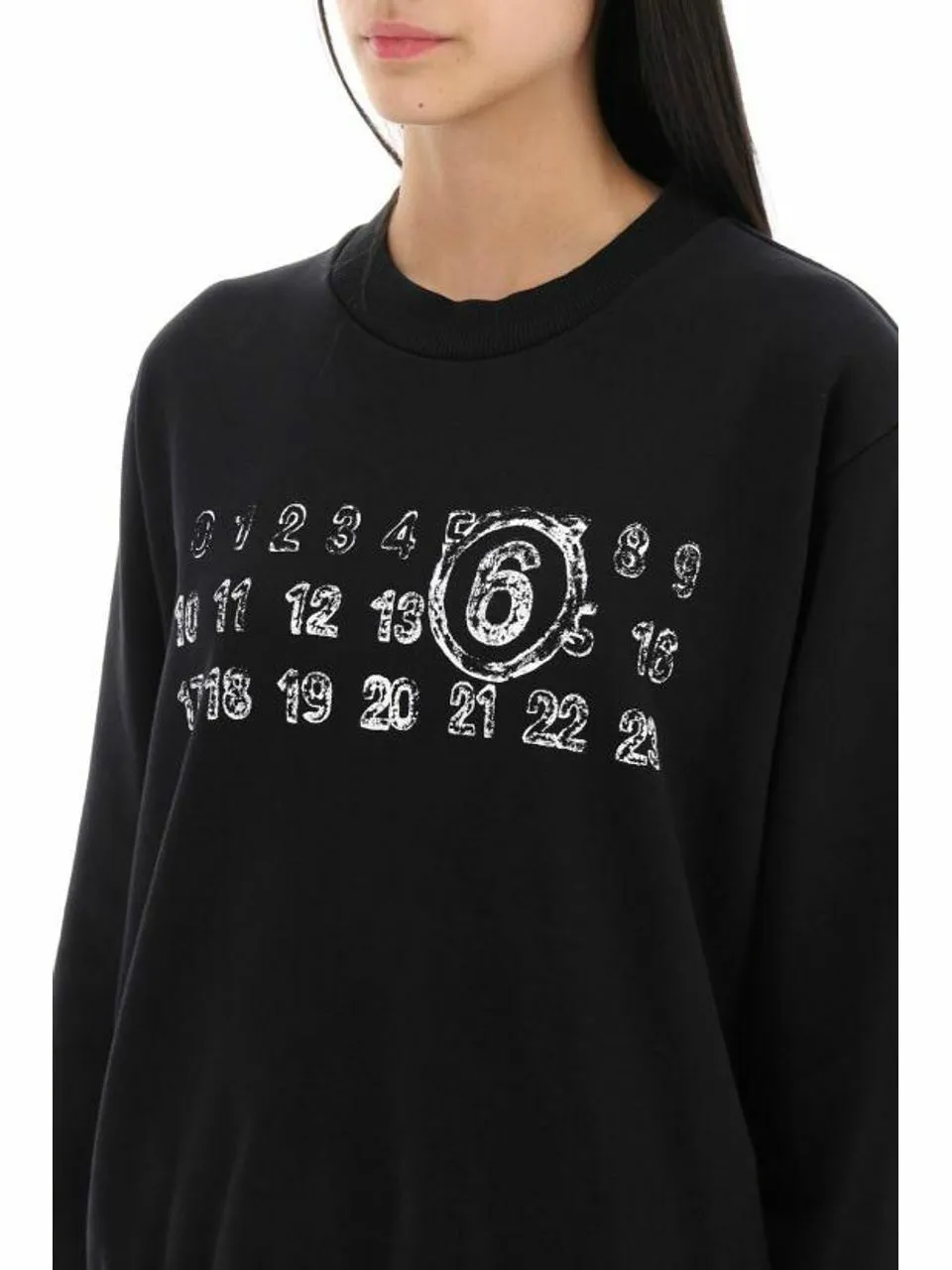 MM6 Maison Margiela  |Crew Neck Street Style Long Sleeves Plain Cotton Logo