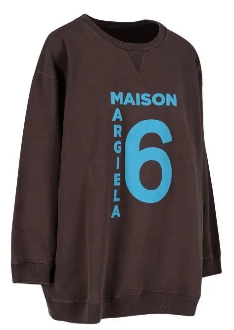 MM6 Maison Margiela  |Street Style Long Sleeves Cotton Logo Hoodies & Sweatshirts