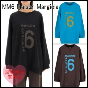 MM6 Maison Margiela  |Street Style Long Sleeves Cotton Logo Hoodies & Sweatshirts