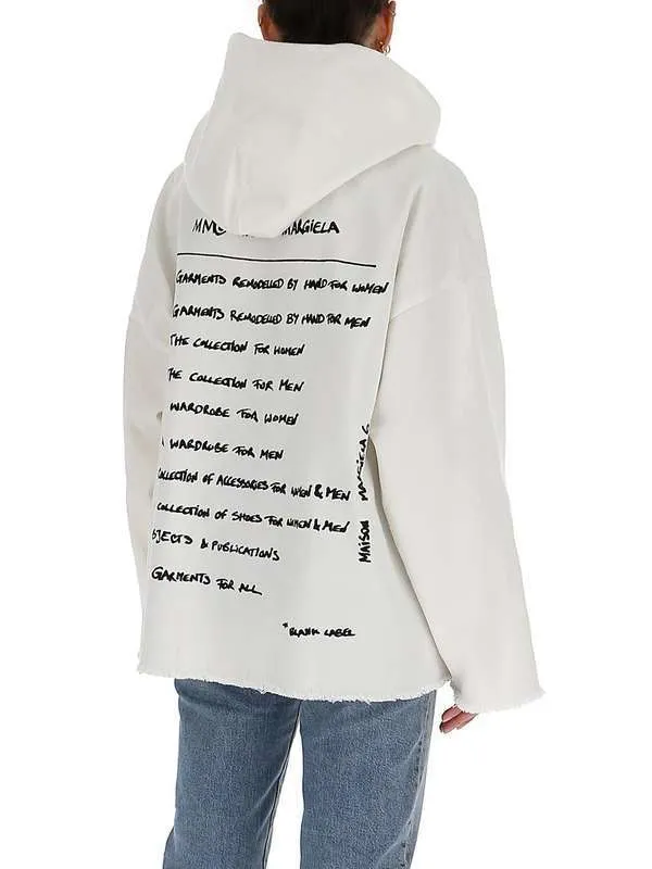 MM6 Maison Margiela  |Street Style Long Sleeves Cotton Oversized Logo