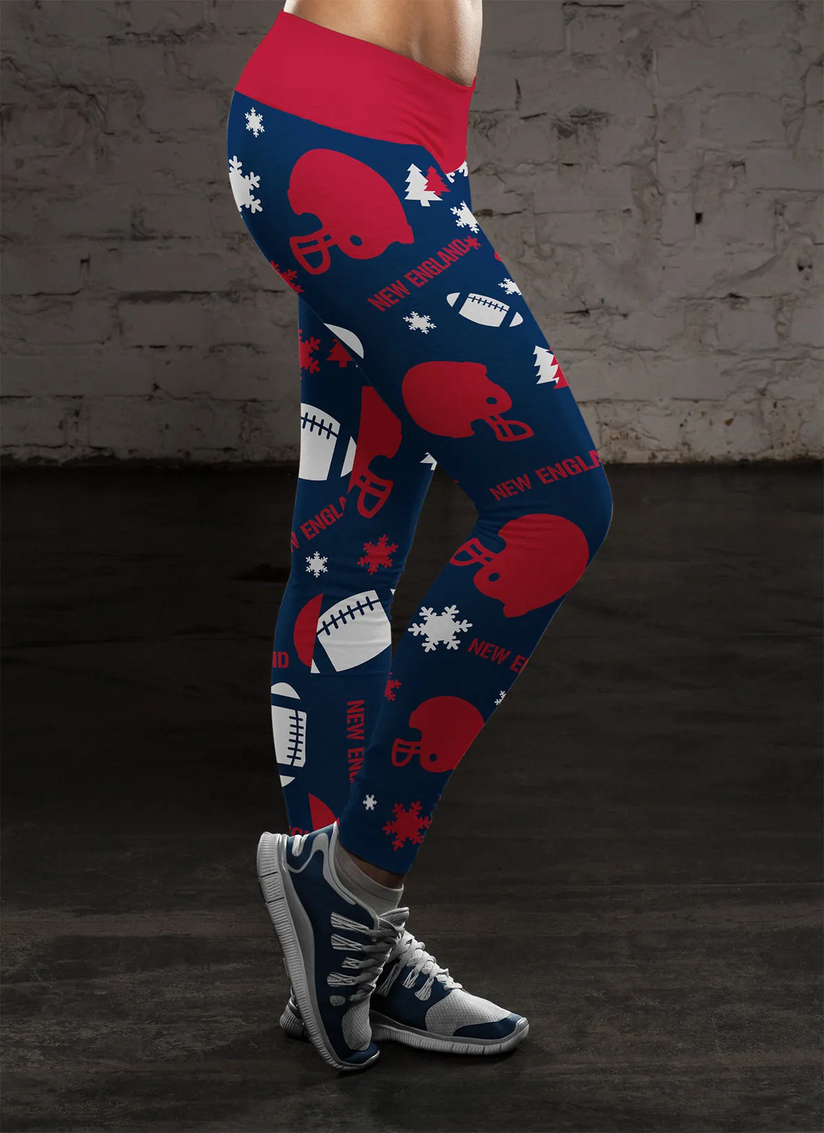 NE Christmas FB Leggings