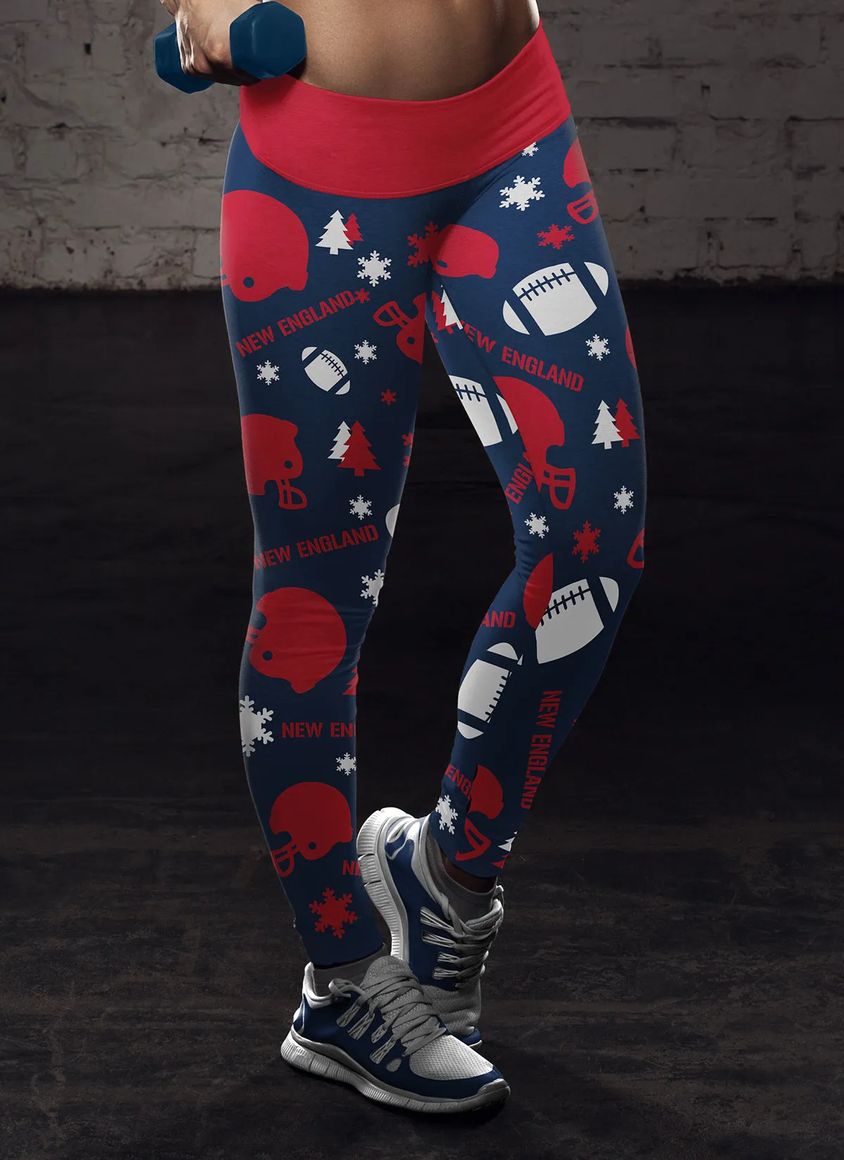 NE Christmas FB Leggings