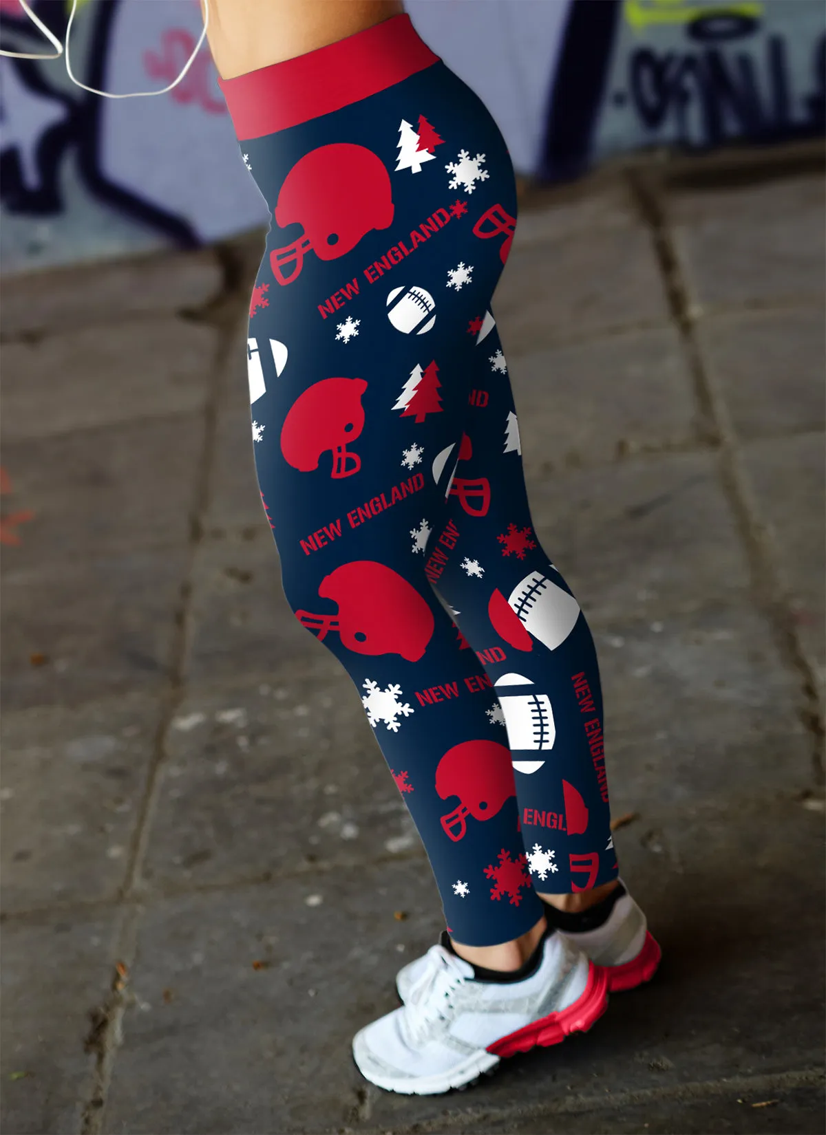 NE Christmas FB Leggings