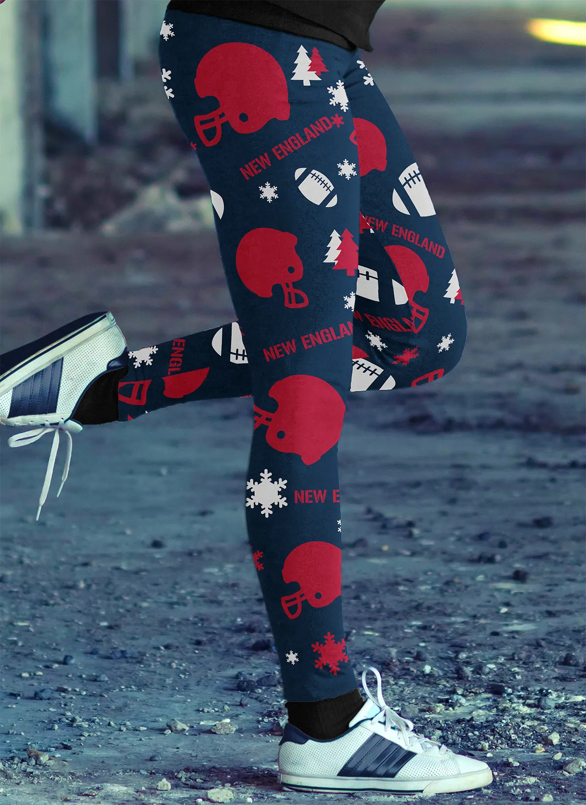 NE Christmas FB Leggings