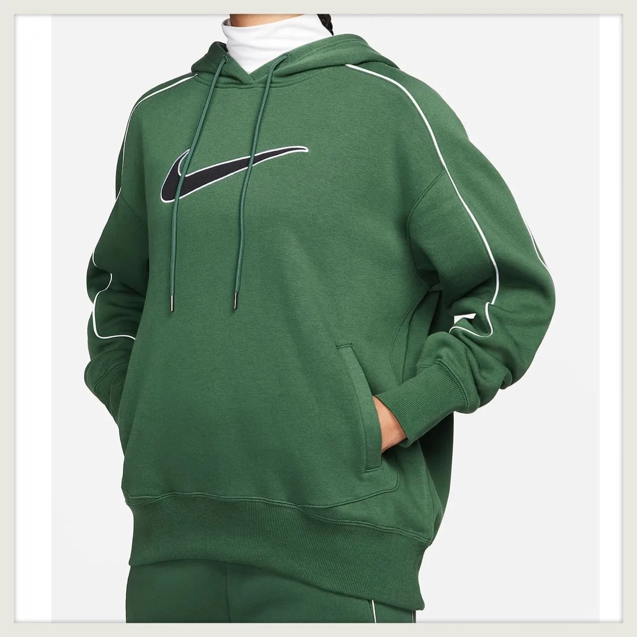 Nike  |Blended Fabrics Street Style Long Sleeves Plain Logo