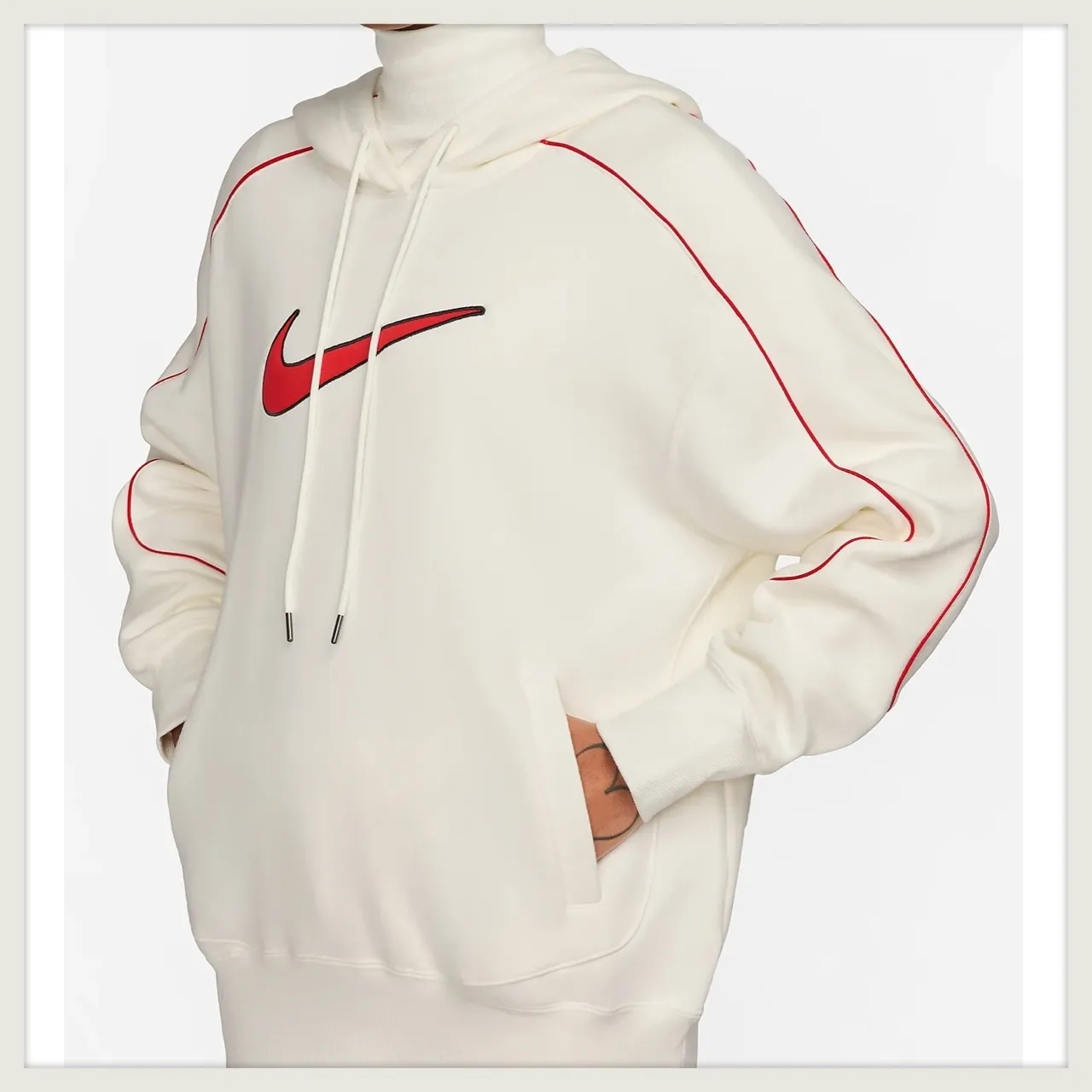 Nike  |Blended Fabrics Street Style Long Sleeves Plain Logo