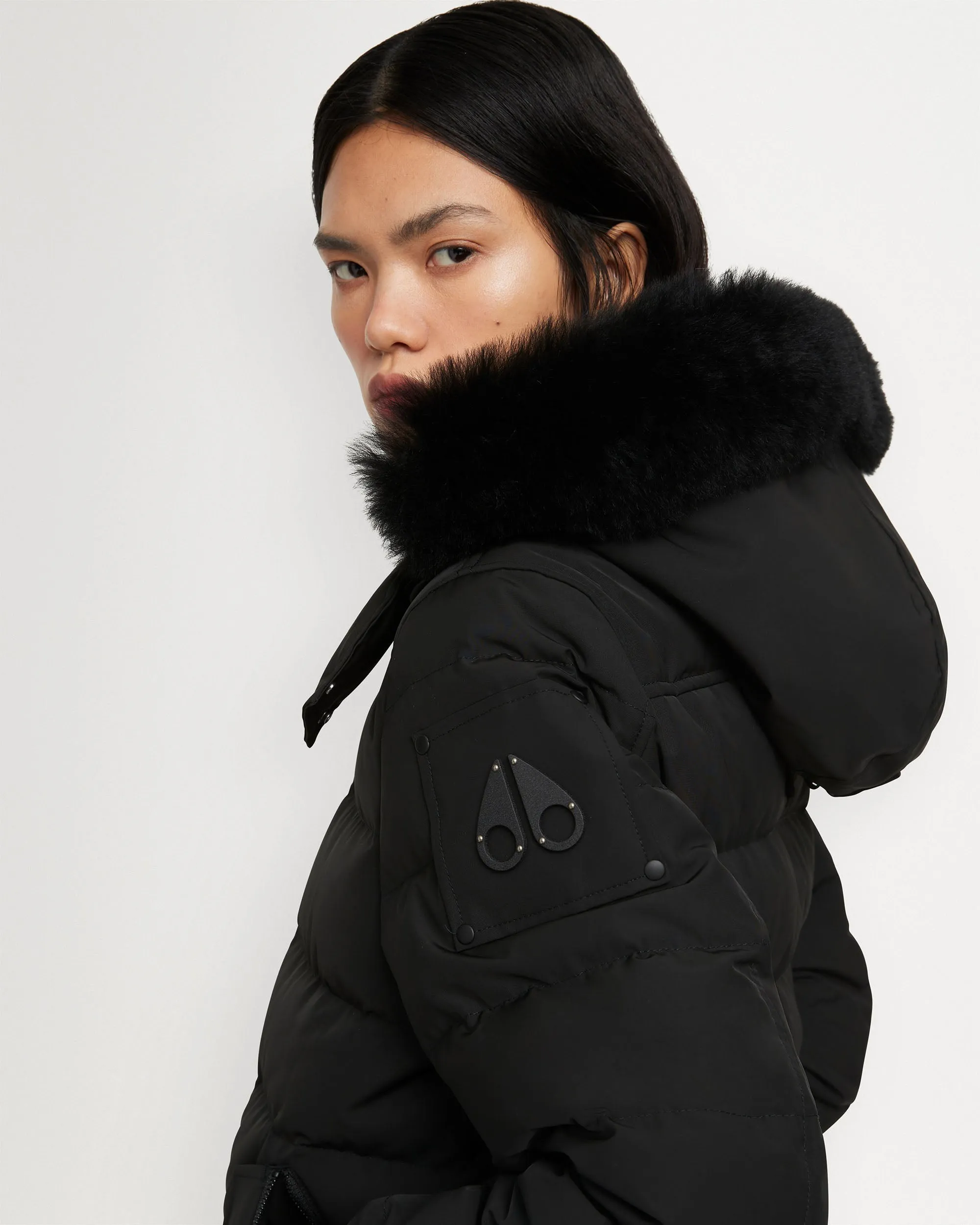 ONYX LADRIERE BOMBER SHEARLING